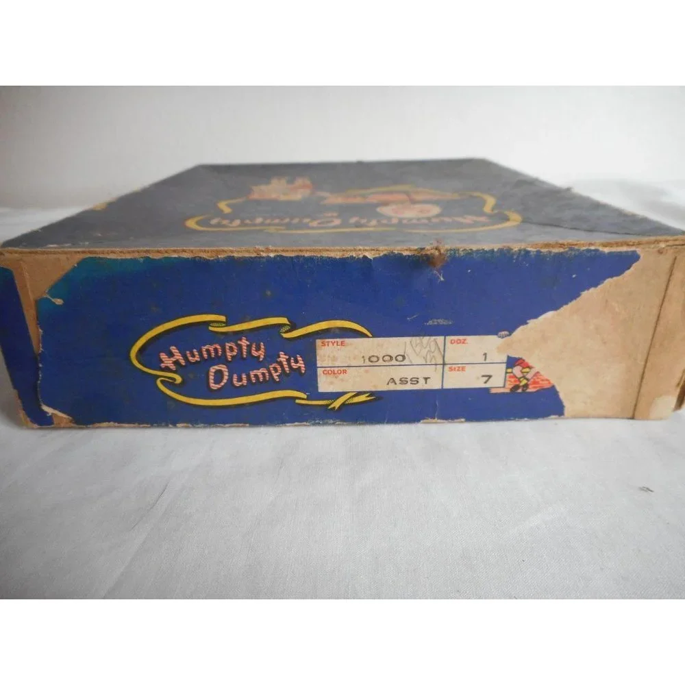 Antique 1930s 1940s Vintage Humpty Dumpty Box